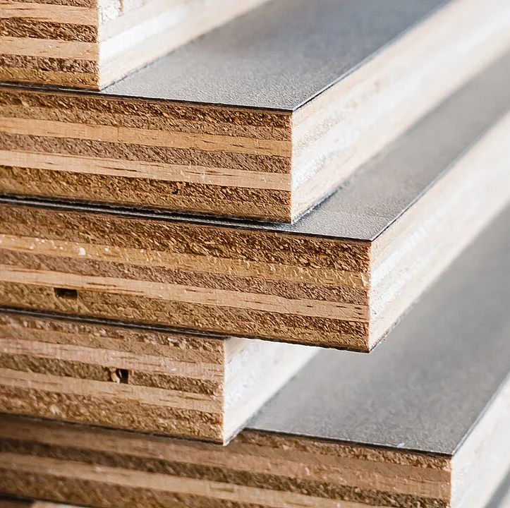 Engineered wood door material
